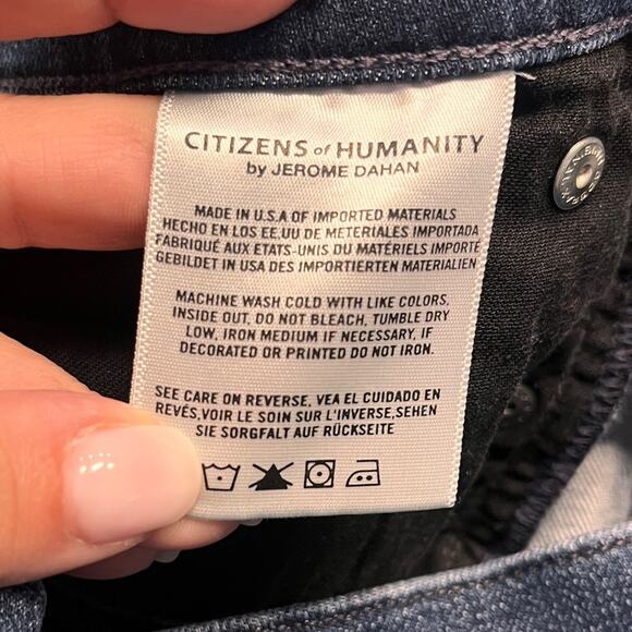 Citizens of Humanity Womens Low Rise Flare Jeans Dark Wash Size 28 - Picture 6 of 12